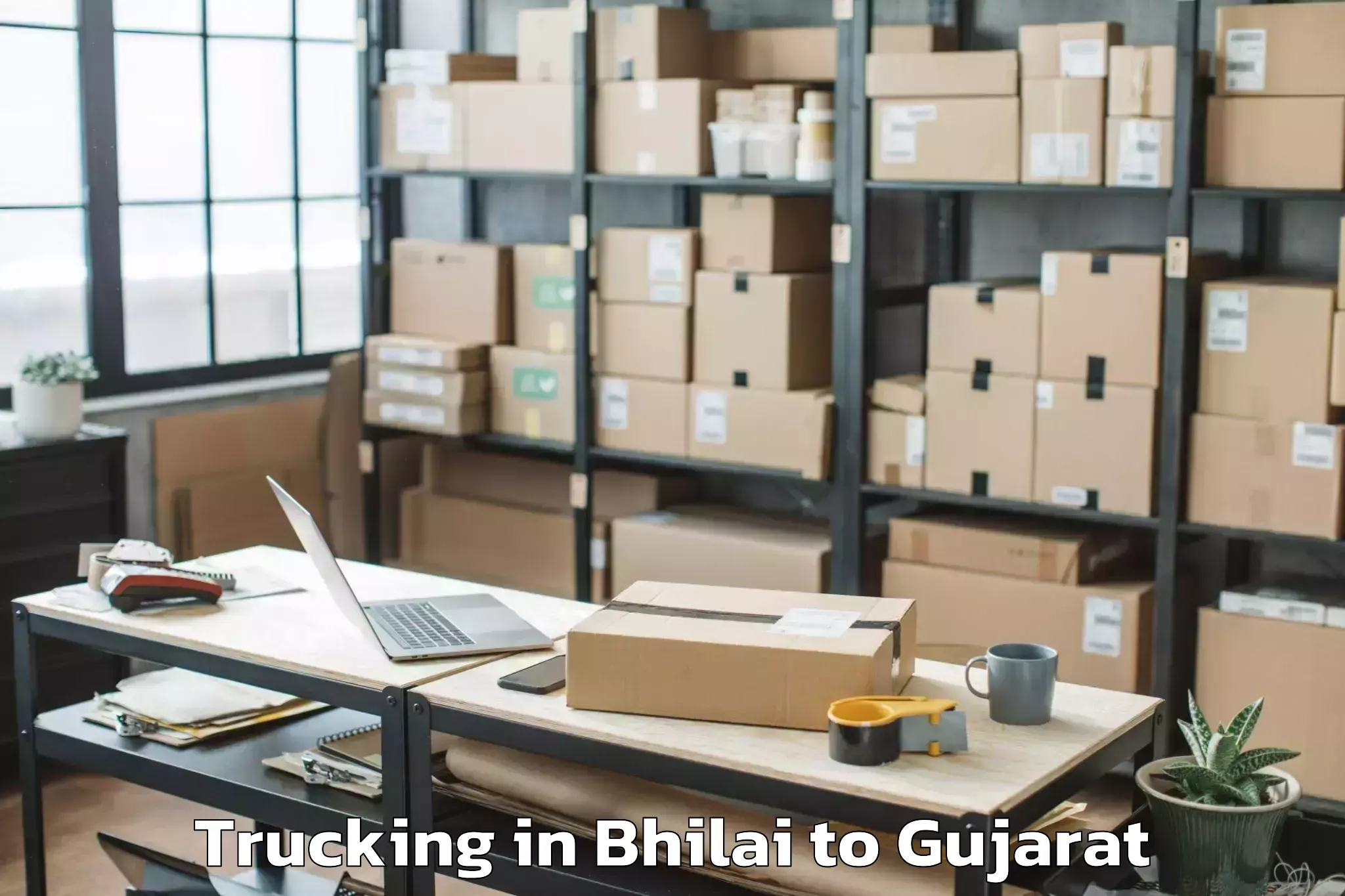 Discover Bhilai to Mangrol Trucking